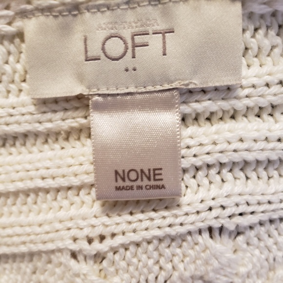 Ann Taylor Cream Colored Poncho Shrug (one size) - Picture 6 of 7